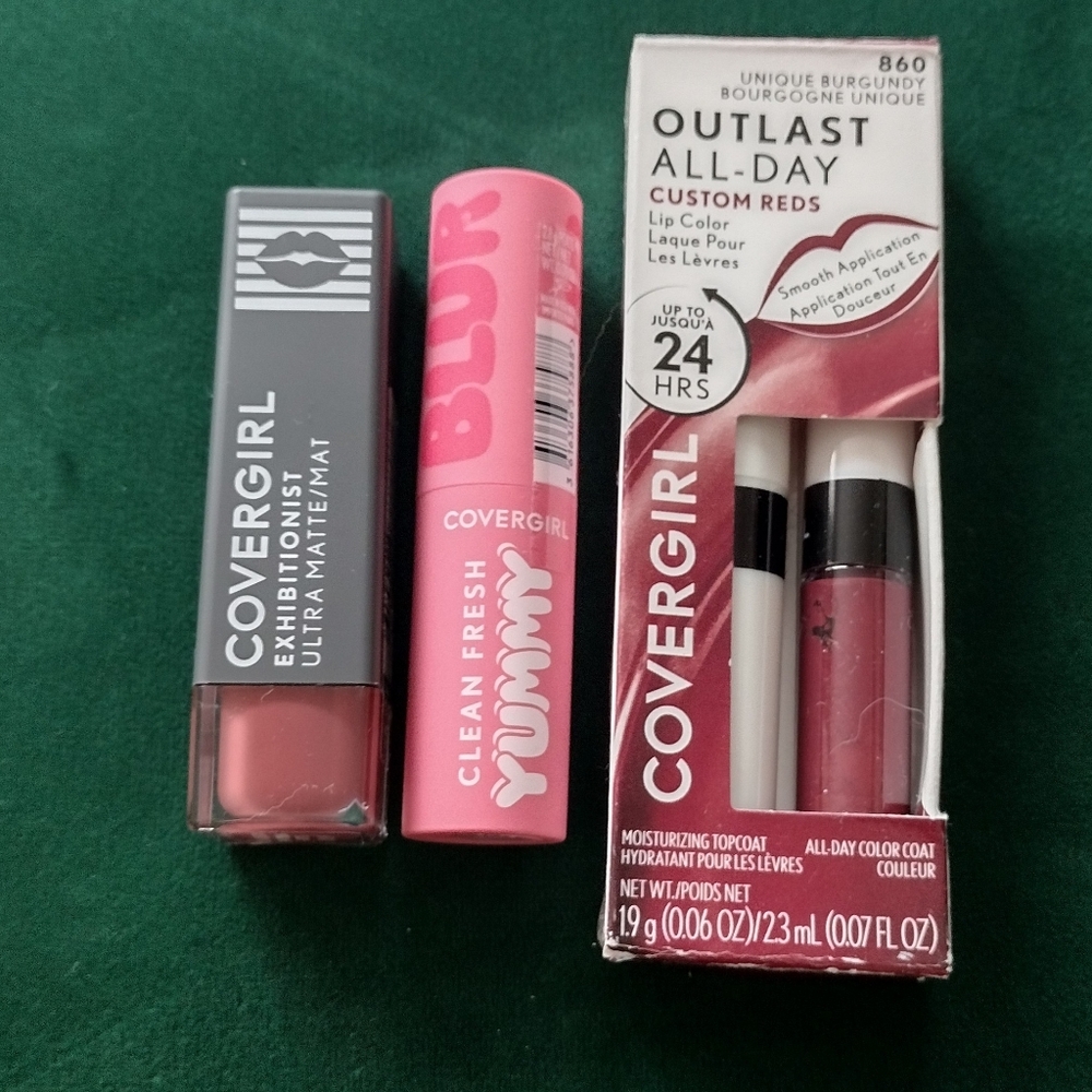 Lot Burgundy #860 Lip Color / Yummy Lipstick #120 Sugar Poppy / #600 Mat... - Picture 8 of 8